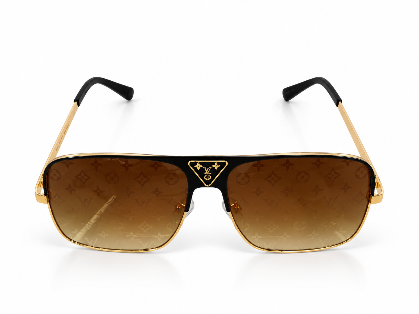 2076 Monogram Brown Gradient Aviator Sunglasses