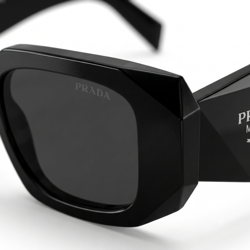 Geometric Rectangular Sunglass for Women – Bold Chunky Thick Frame Eyewear