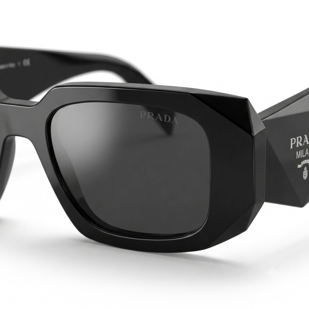Geometric Rectangular Sunglass for Women – Bold Chunky Thick Frame Eyewear