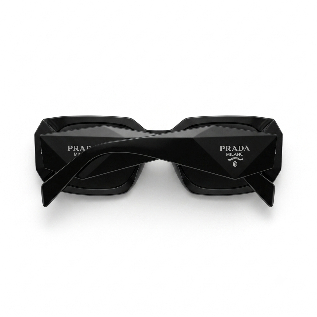 Geometric Rectangular Sunglass for Women – Bold Chunky Thick Frame Eyewear