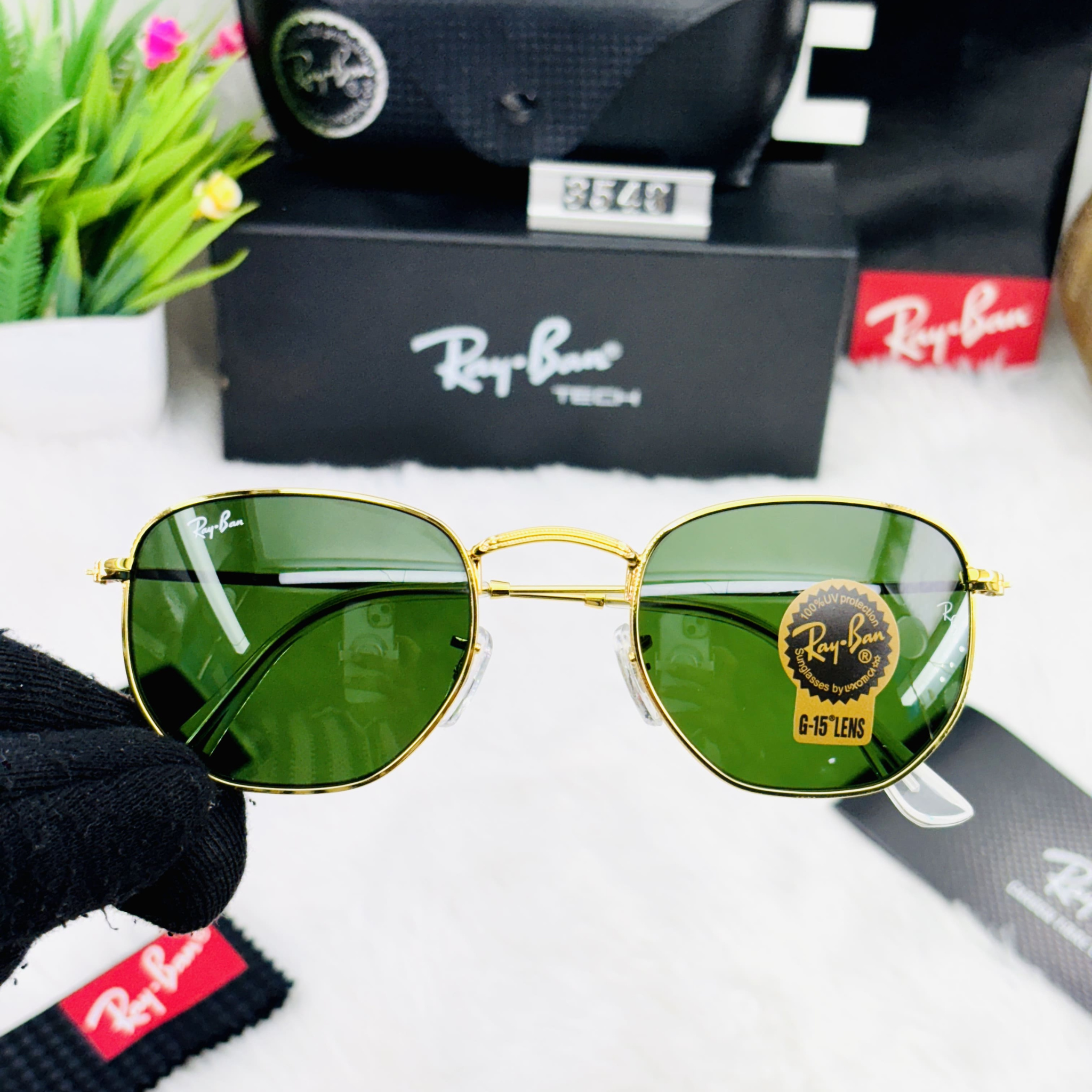 Emerald Metal Sunglasses