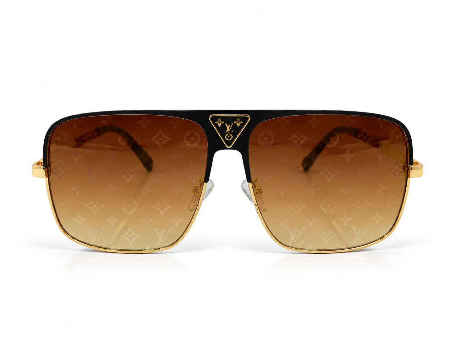 2076 Monogram Brown Gradient Aviator Sunglasses