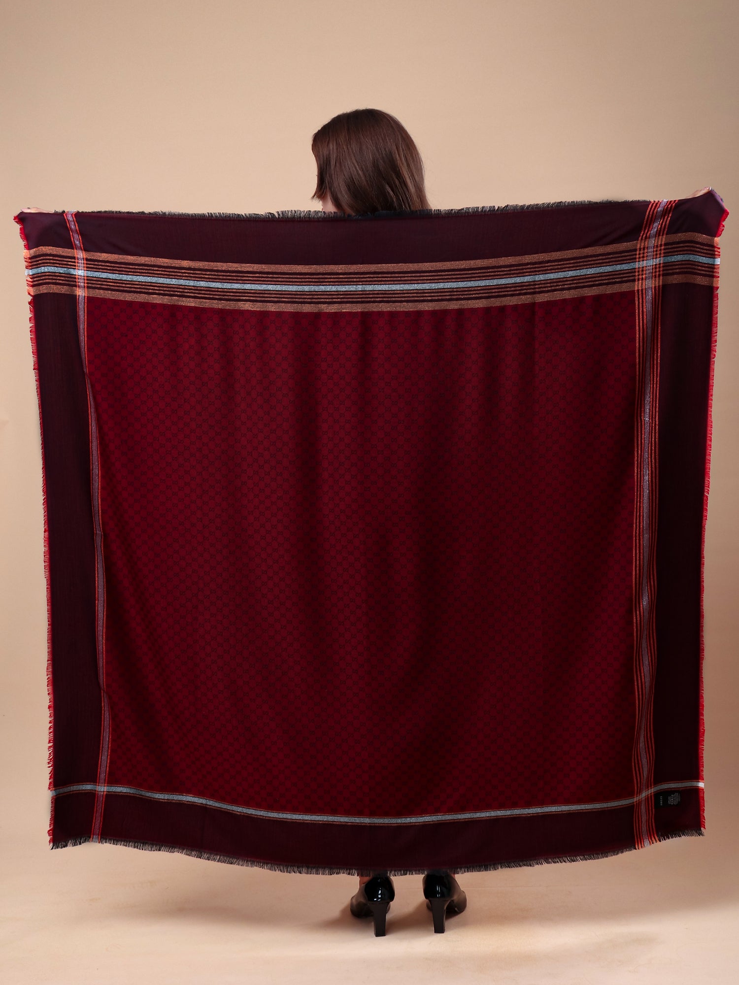 Crimson Heritage Shawl