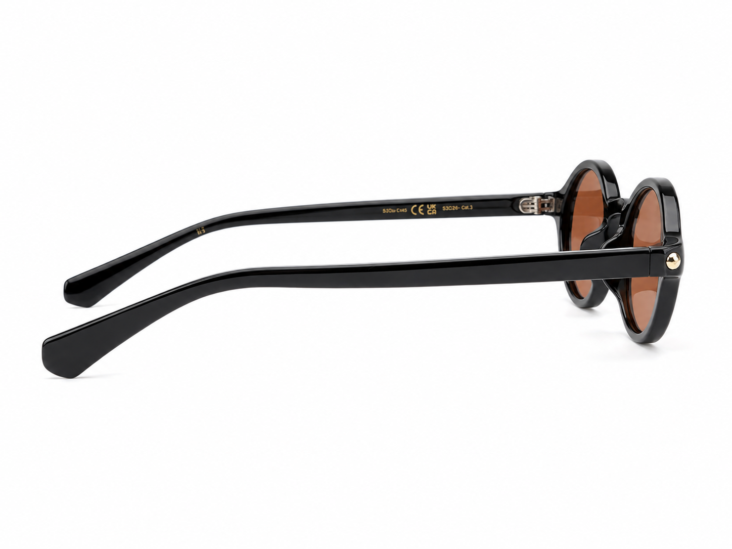 3589 Noir Oval Heritage Sunglasses