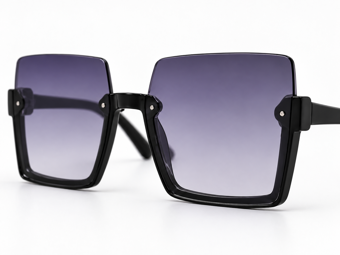 8872 Classic Noir – Square Oversized Sunglasses