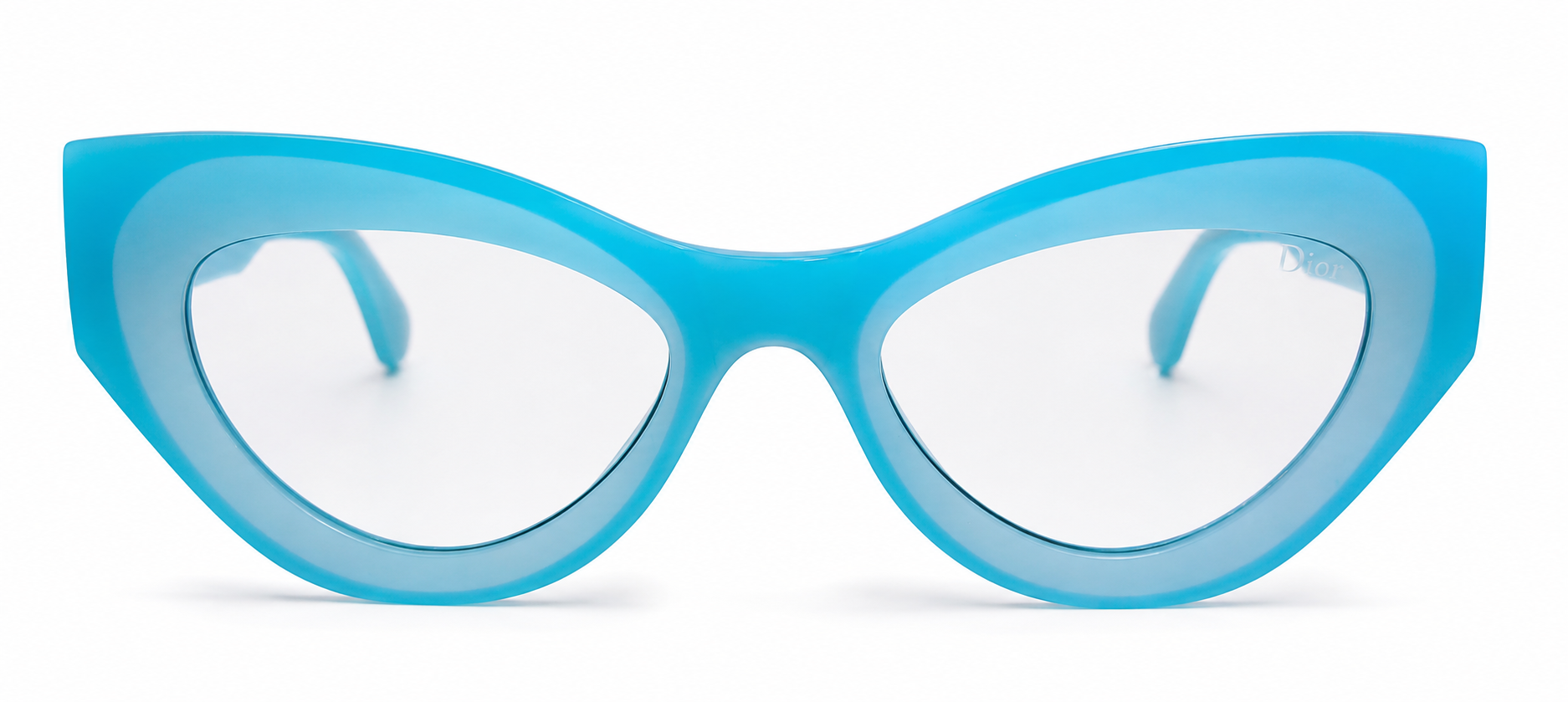 18036 Cat-Eye Glasses in Aqua Blue
