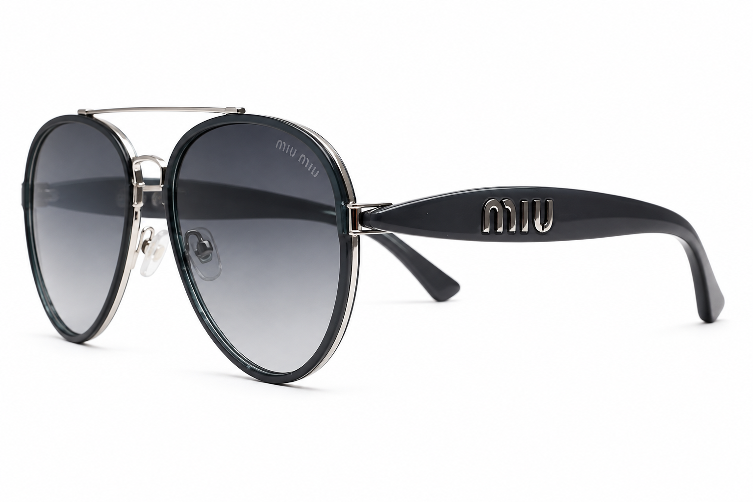 50368 Black Aviator Sunglasses