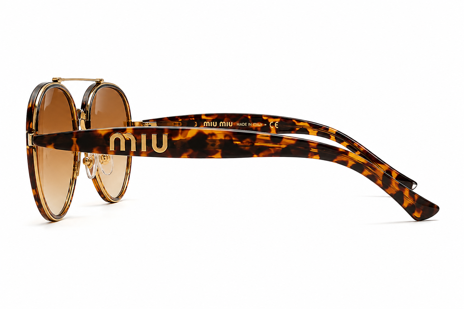 50368 Leopard Aviator Sunglasses