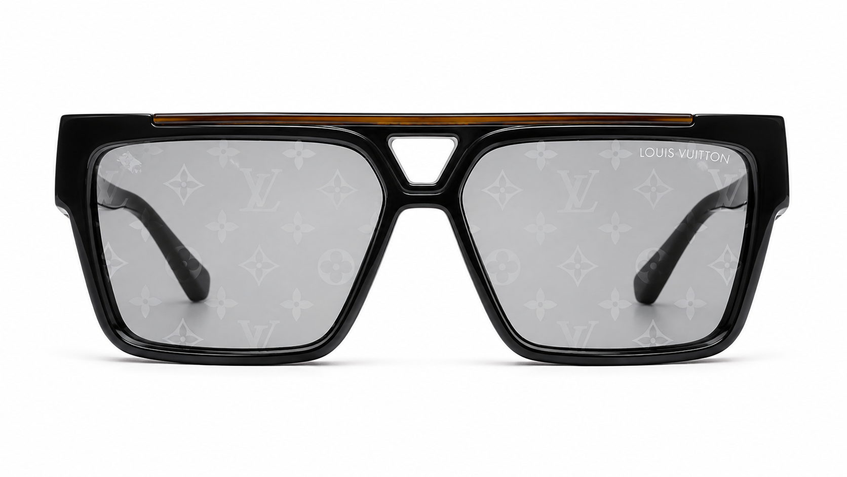 98360 Black Monogram Square Sunglasses