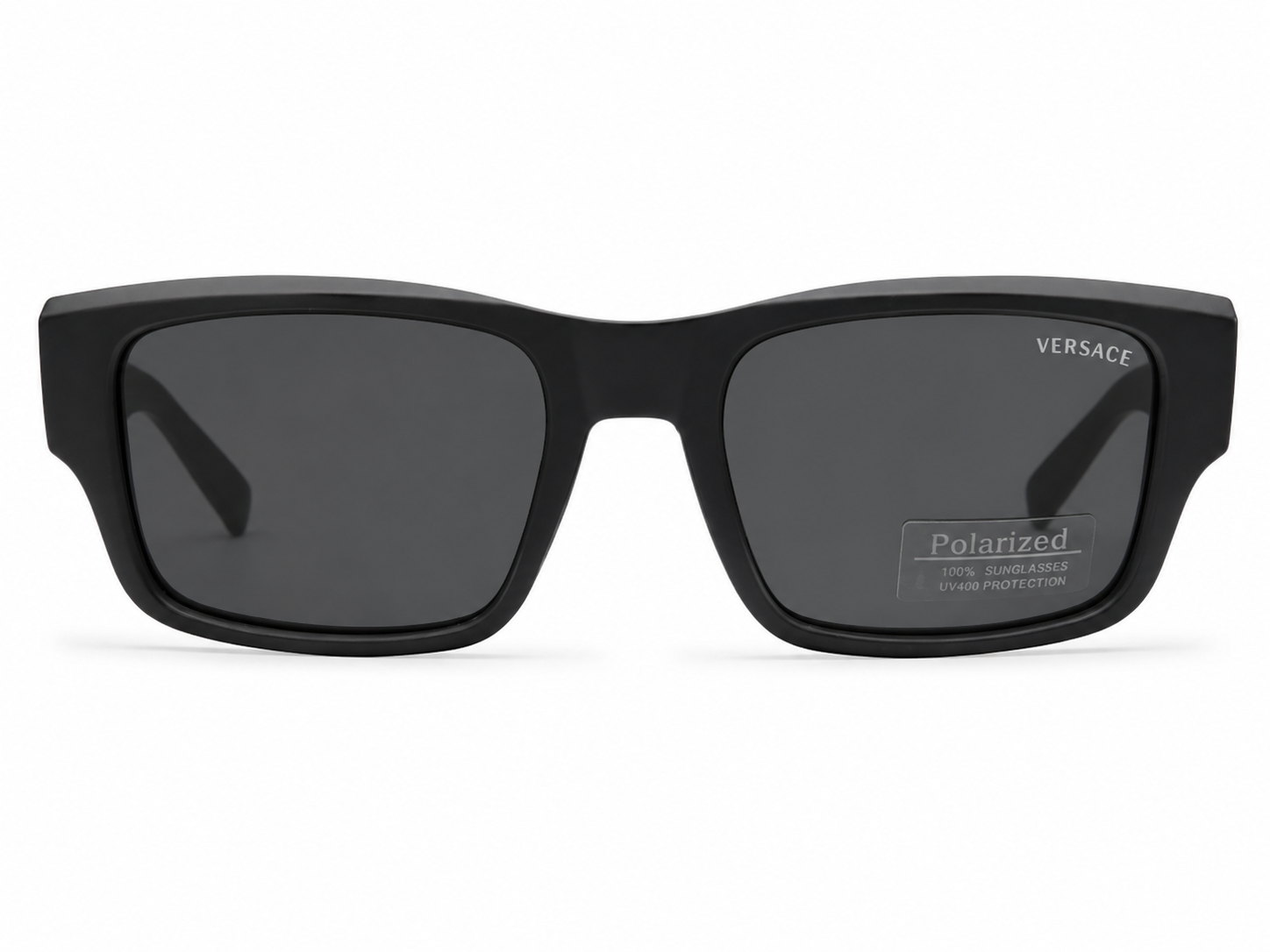 8485 - Black Polarized Sunglasses (Matte Black Frame / Dark Grey Lenses)