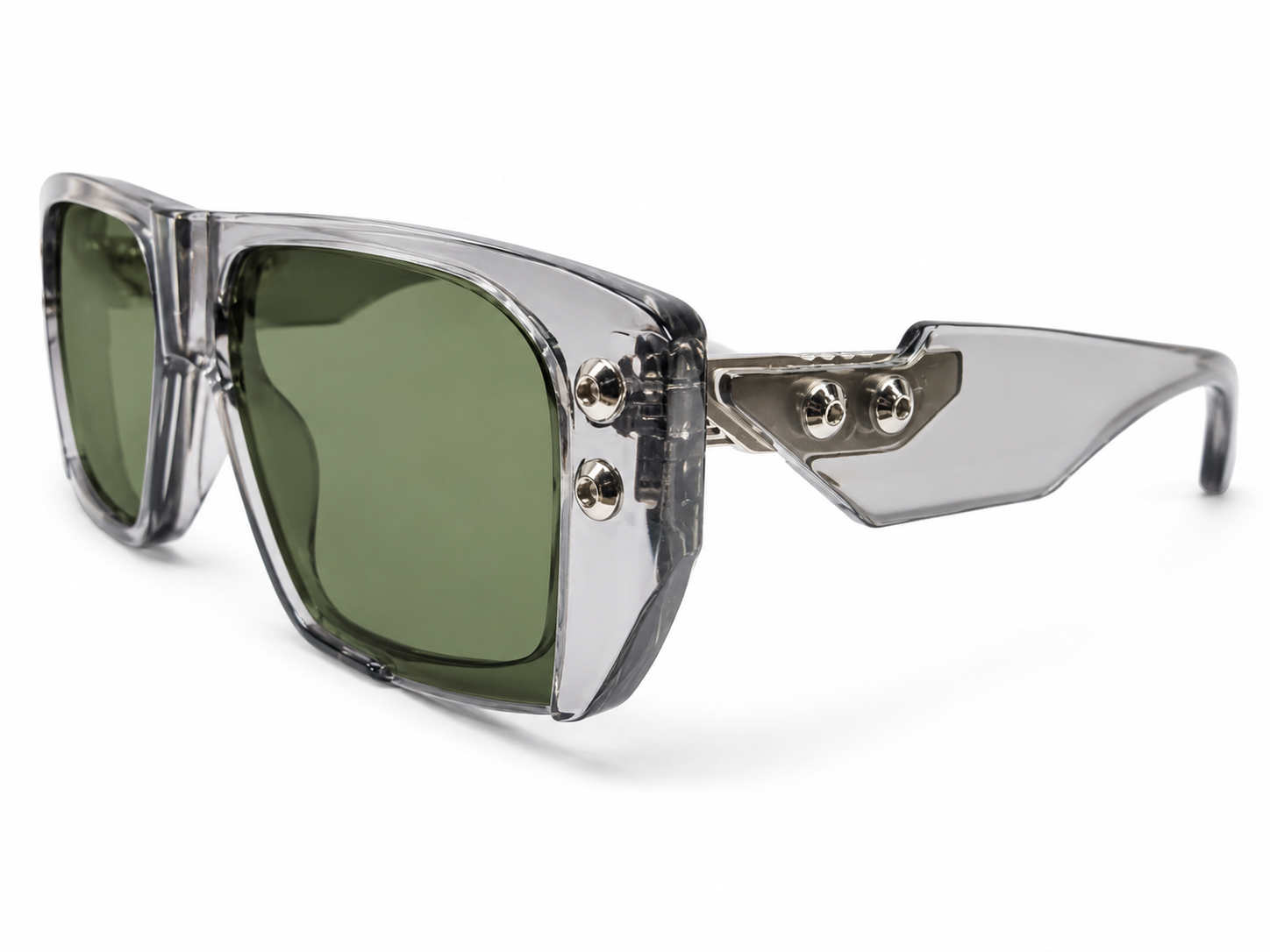 6001 – Crystal Olive Shield Sunglasses