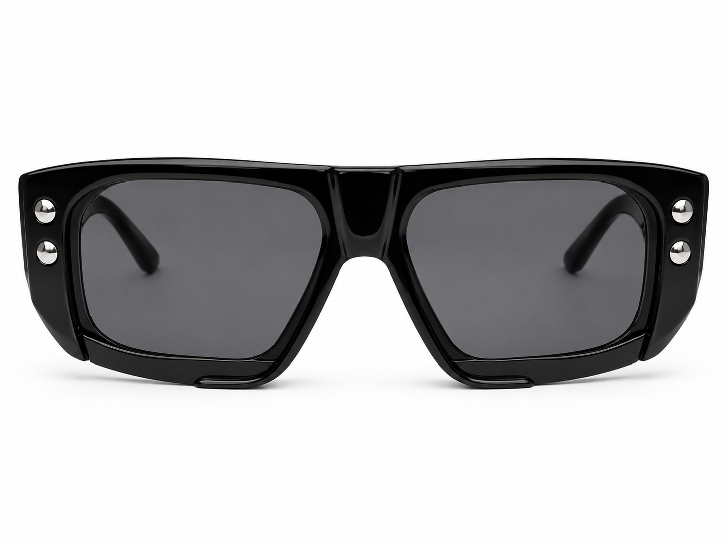 6001 – Onyx Jet Black Shield Sunglasses