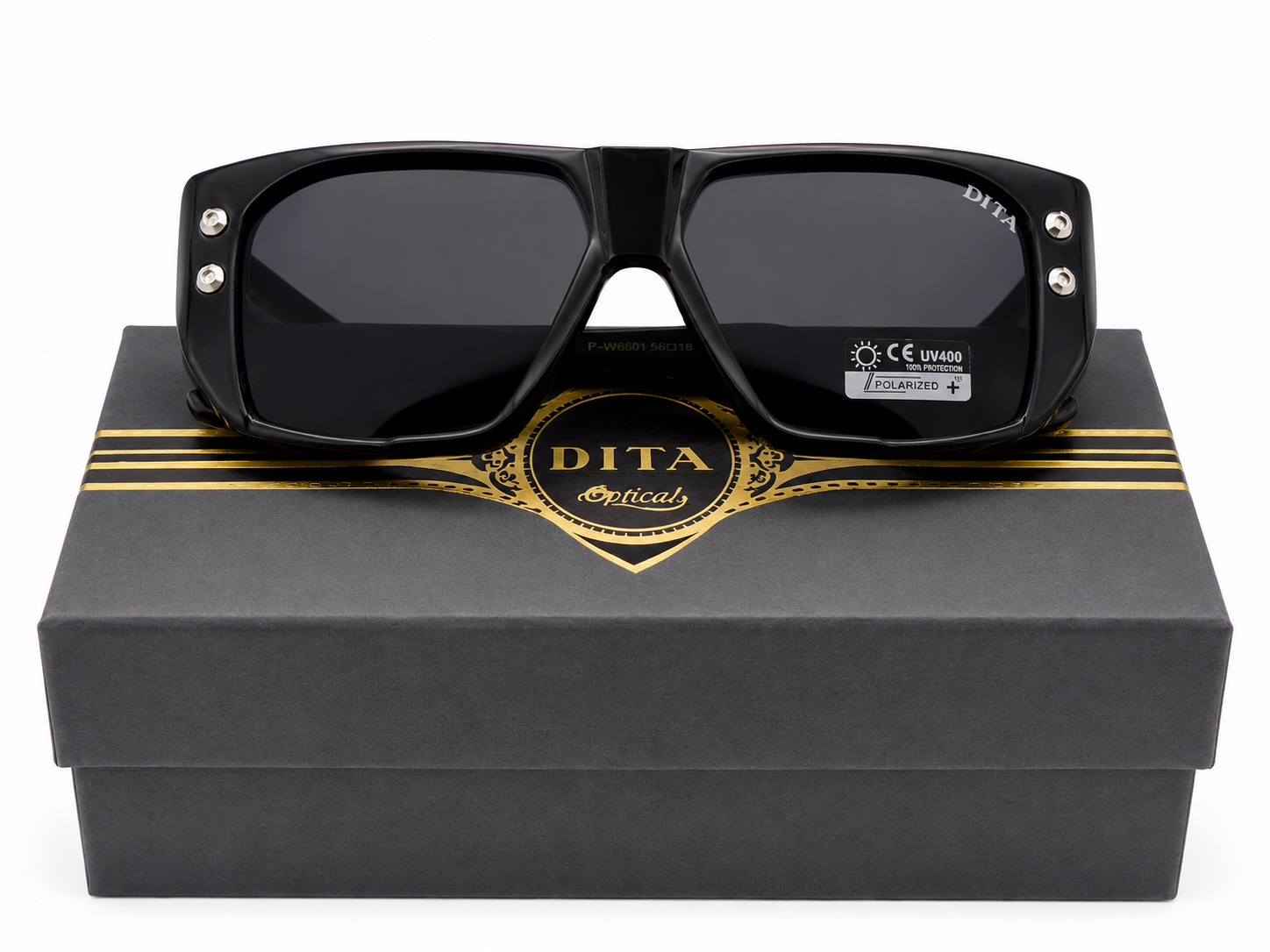 6001 – Onyx Jet Black Shield Sunglasses