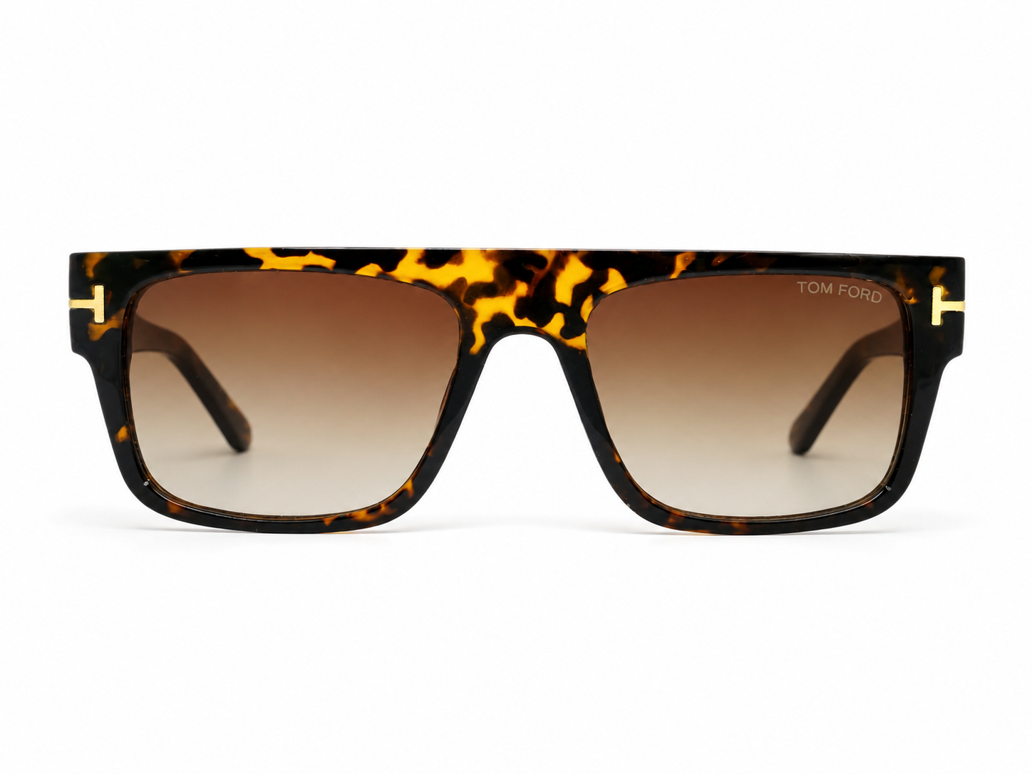 0004 Flat Top Square Sunglasses – Tortoiseshell