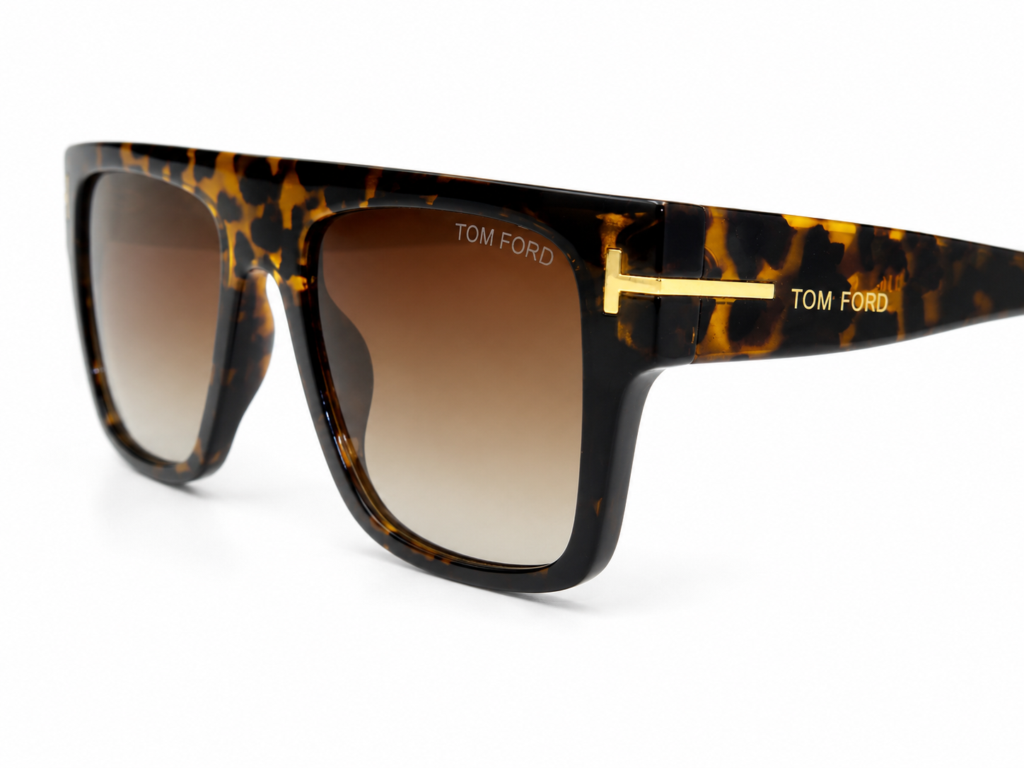 0004 Flat Top Square Sunglasses – Tortoiseshell