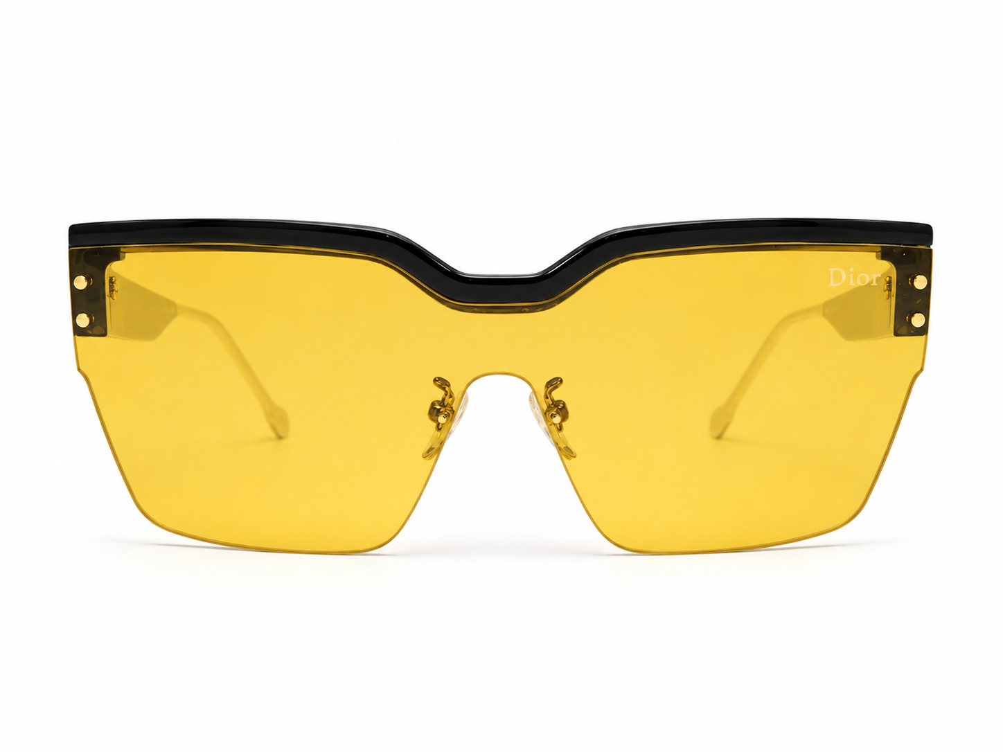 98004 Shield Sunglasses in Electric Yellow Tint