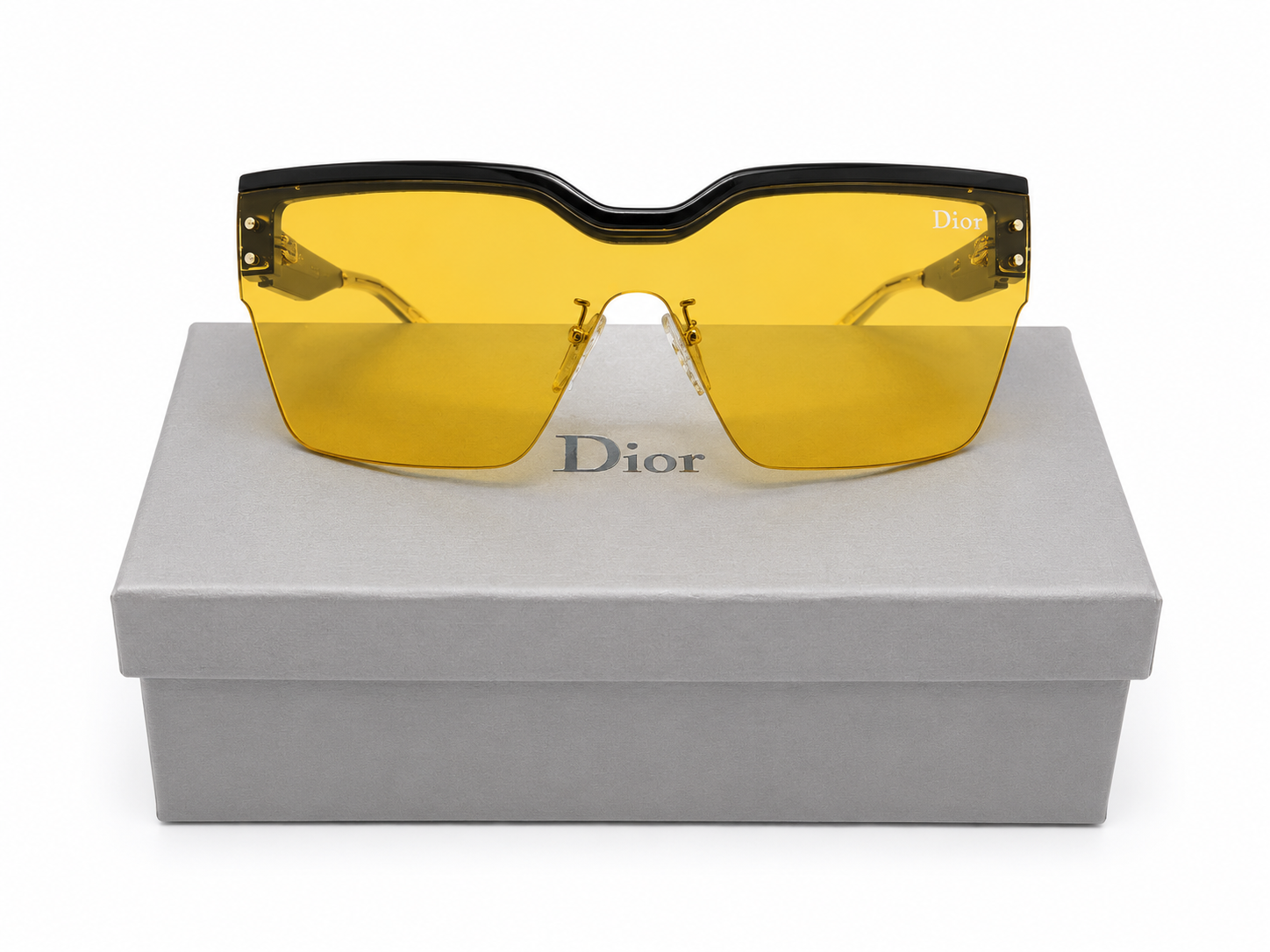 98004 Shield Sunglasses in Electric Yellow Tint