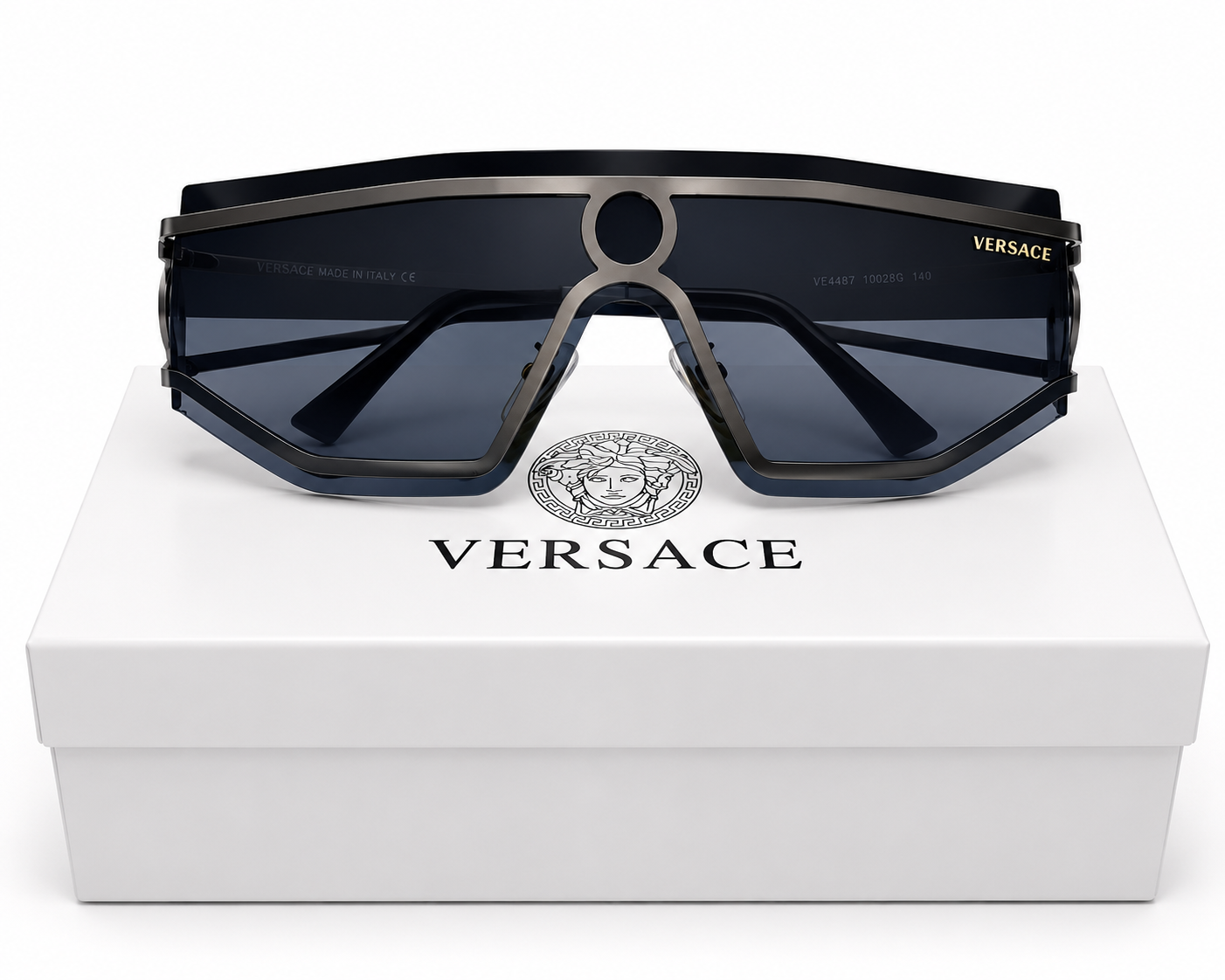 98427 Shield Sunglasses in Gunmetal / Dark Grey