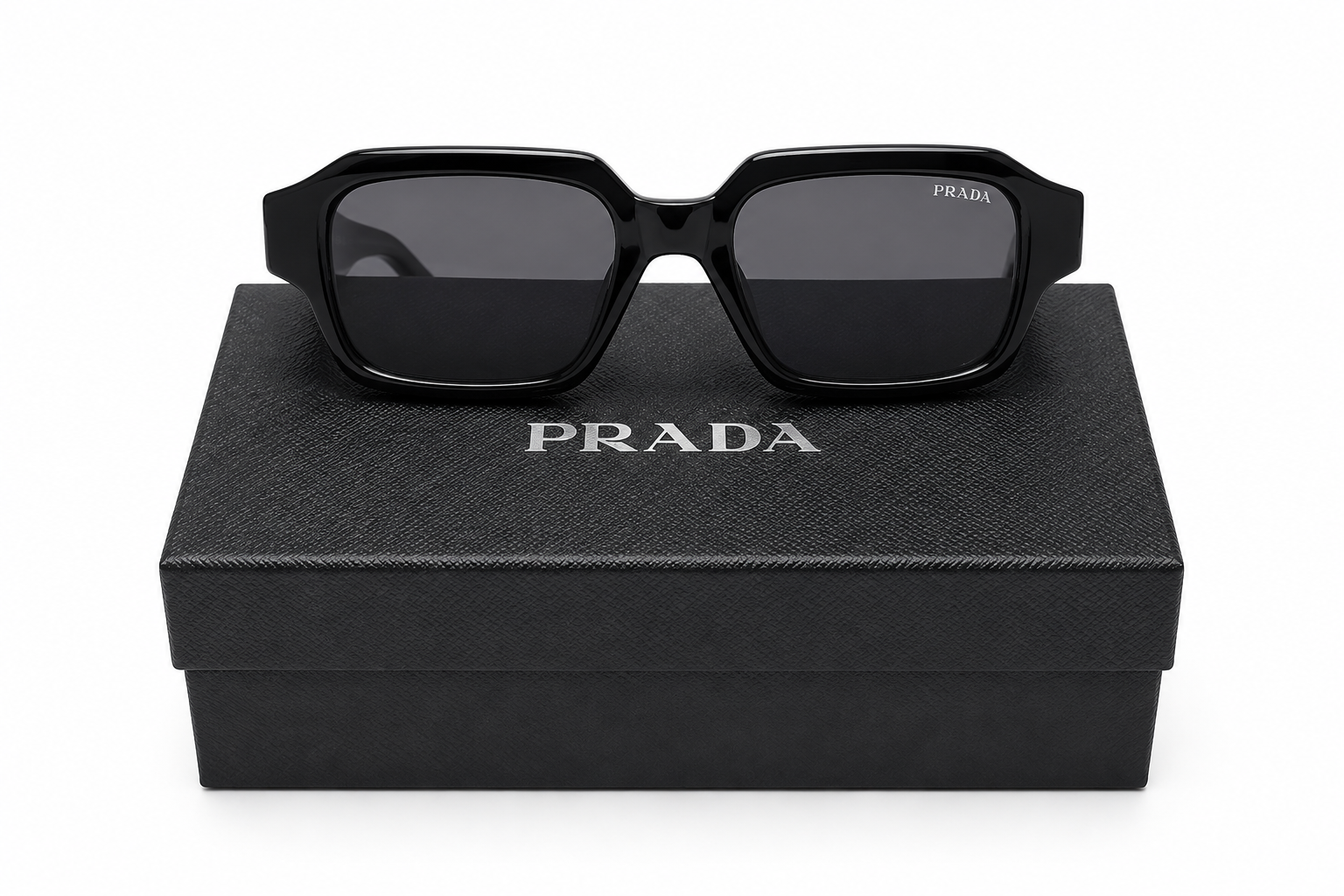 02 Symbole Black Square Sunglasses