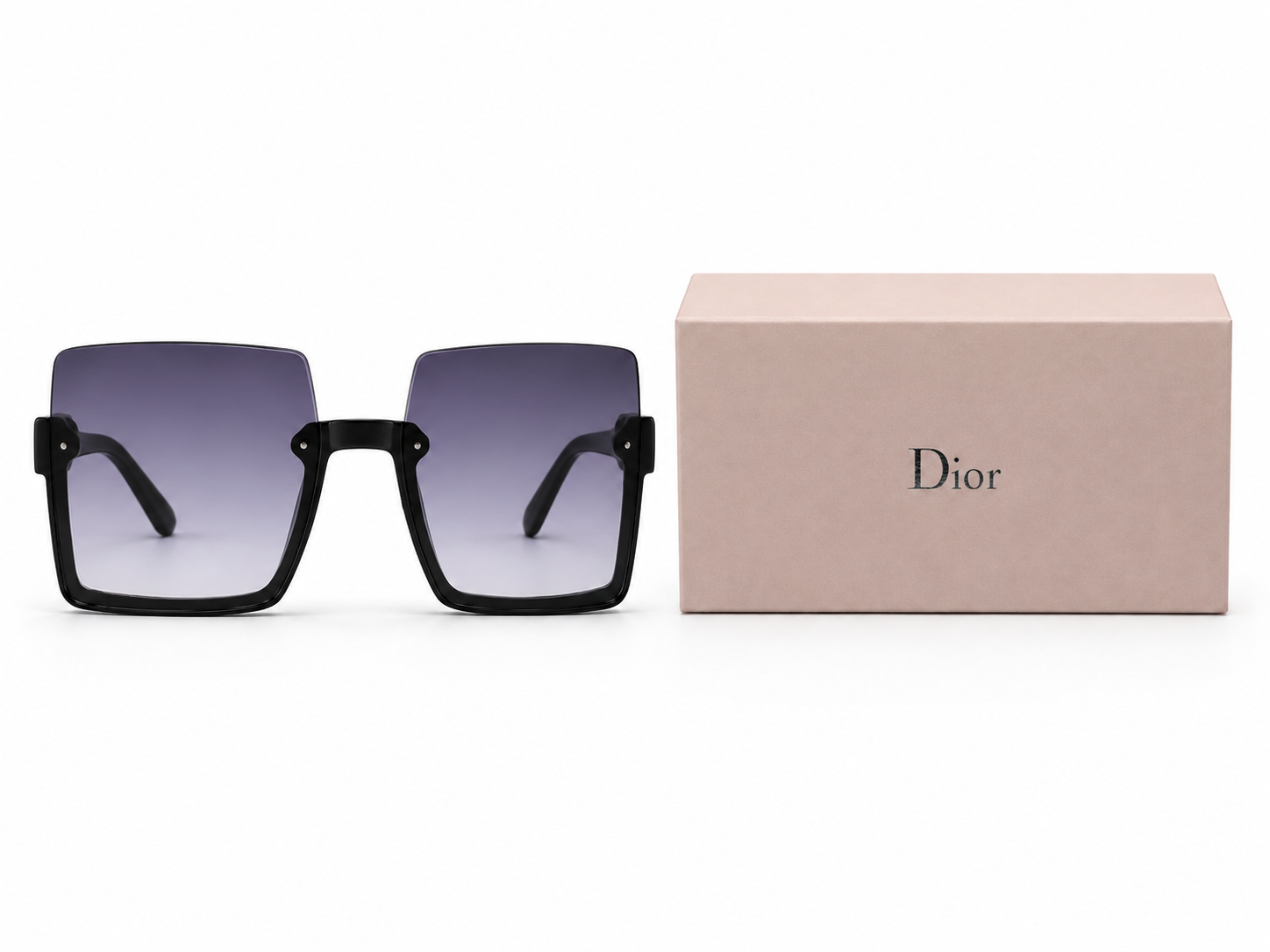 8872 Classic Noir – Square Oversized Sunglasses