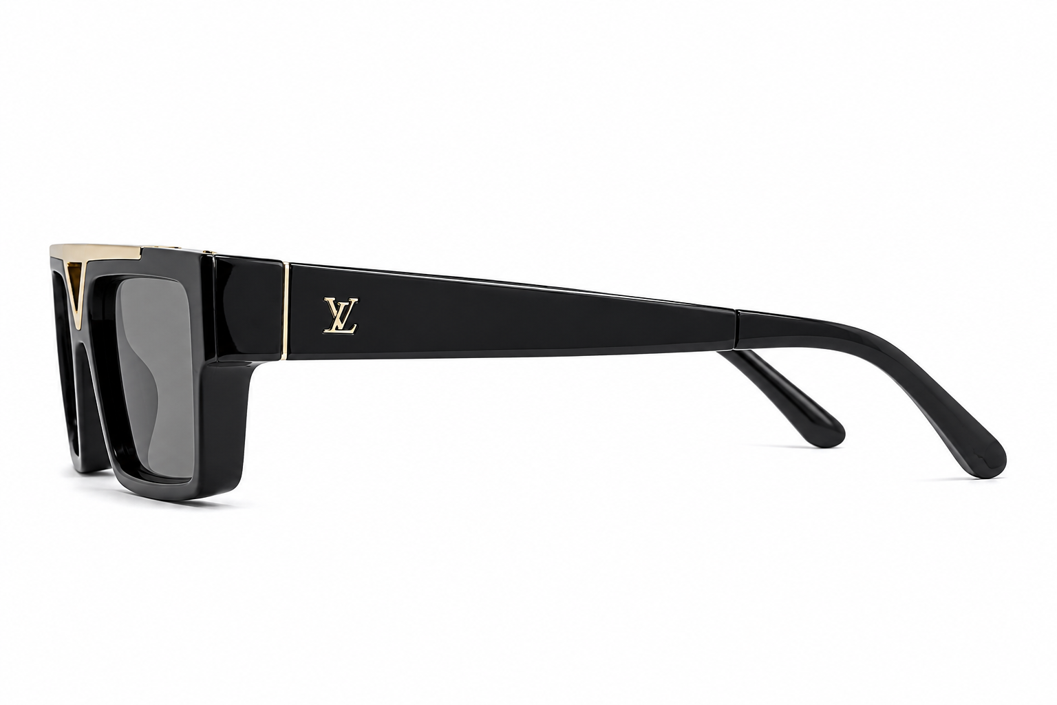 98360 Black & Grey Polarized Square Sunglasses