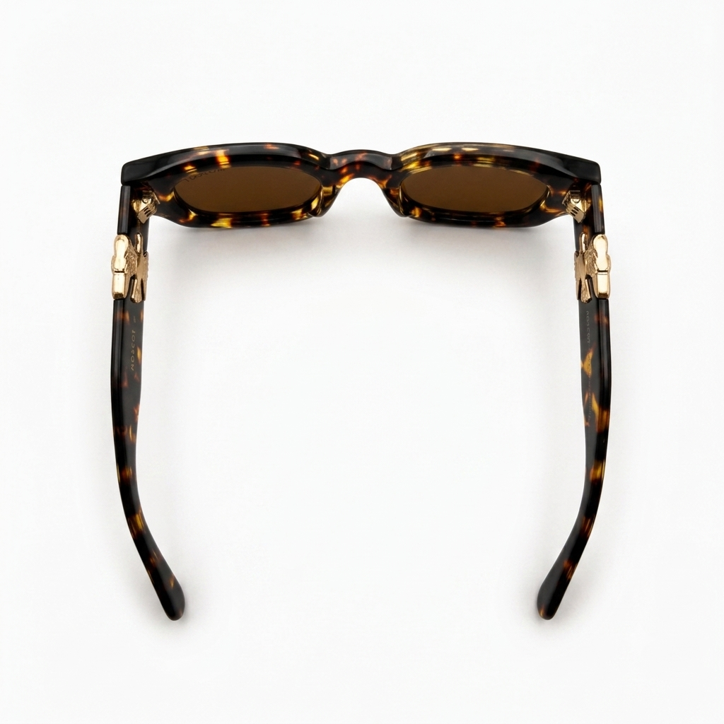 The Aviator's Creed – Handcrafted Tortoise Shell & Gold Dagger Sunglass