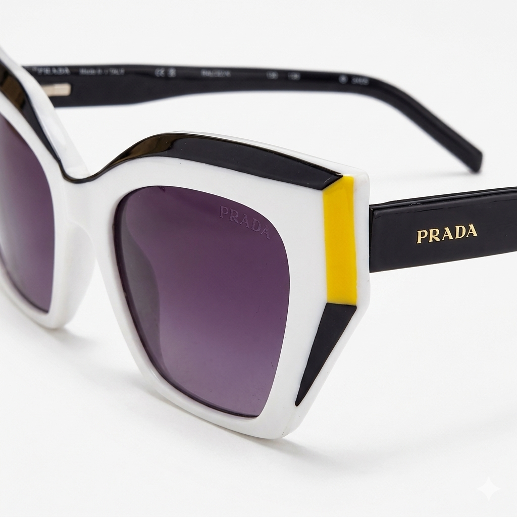 Aura Two-Tone Cat-Eye Sunglass