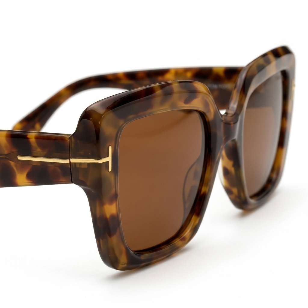 Tom Ford Tortoise Shell Square Sunglasses
