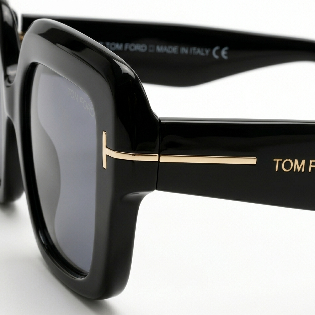 Black Oversized Square Sunglass