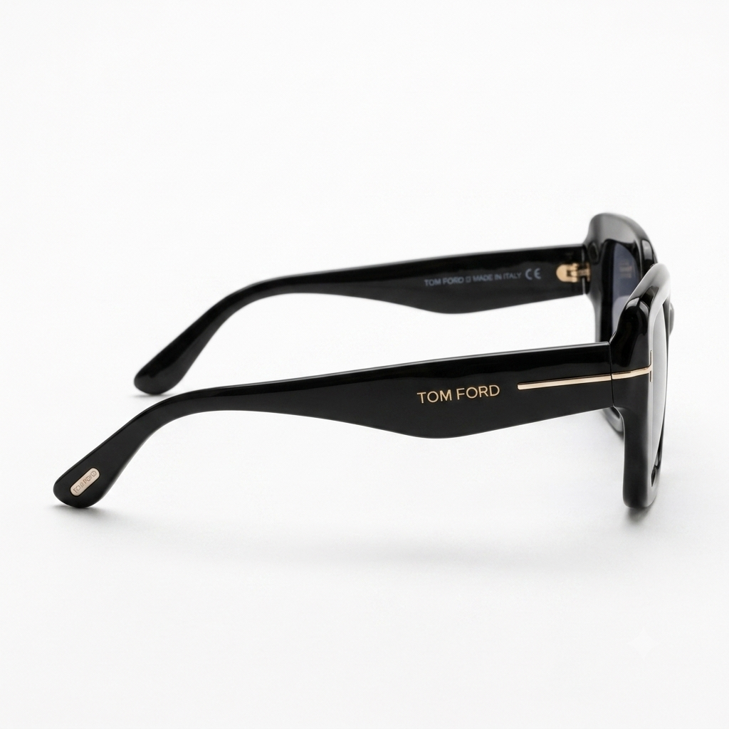 Black Oversized Square Sunglass