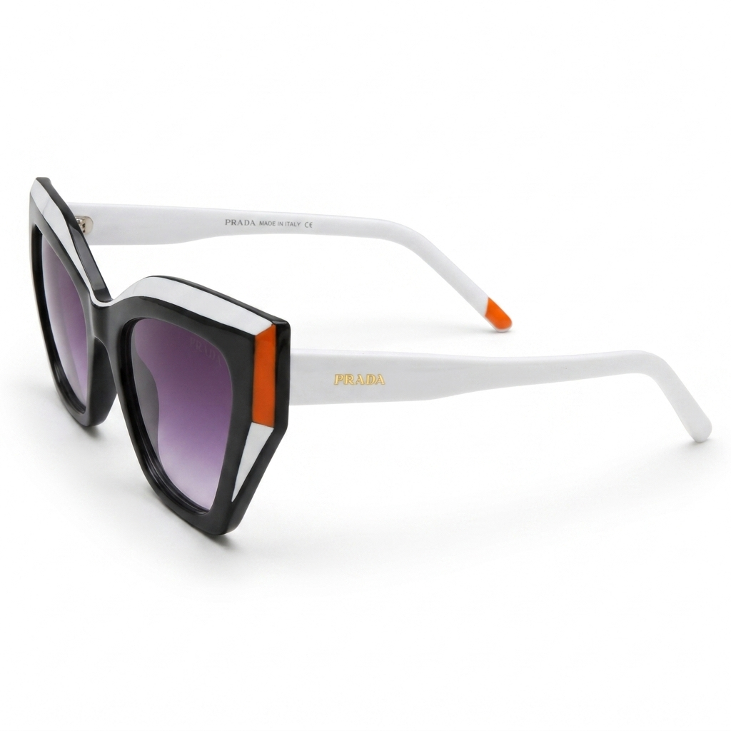 Retro Geometric Cat-Eye Sunglass