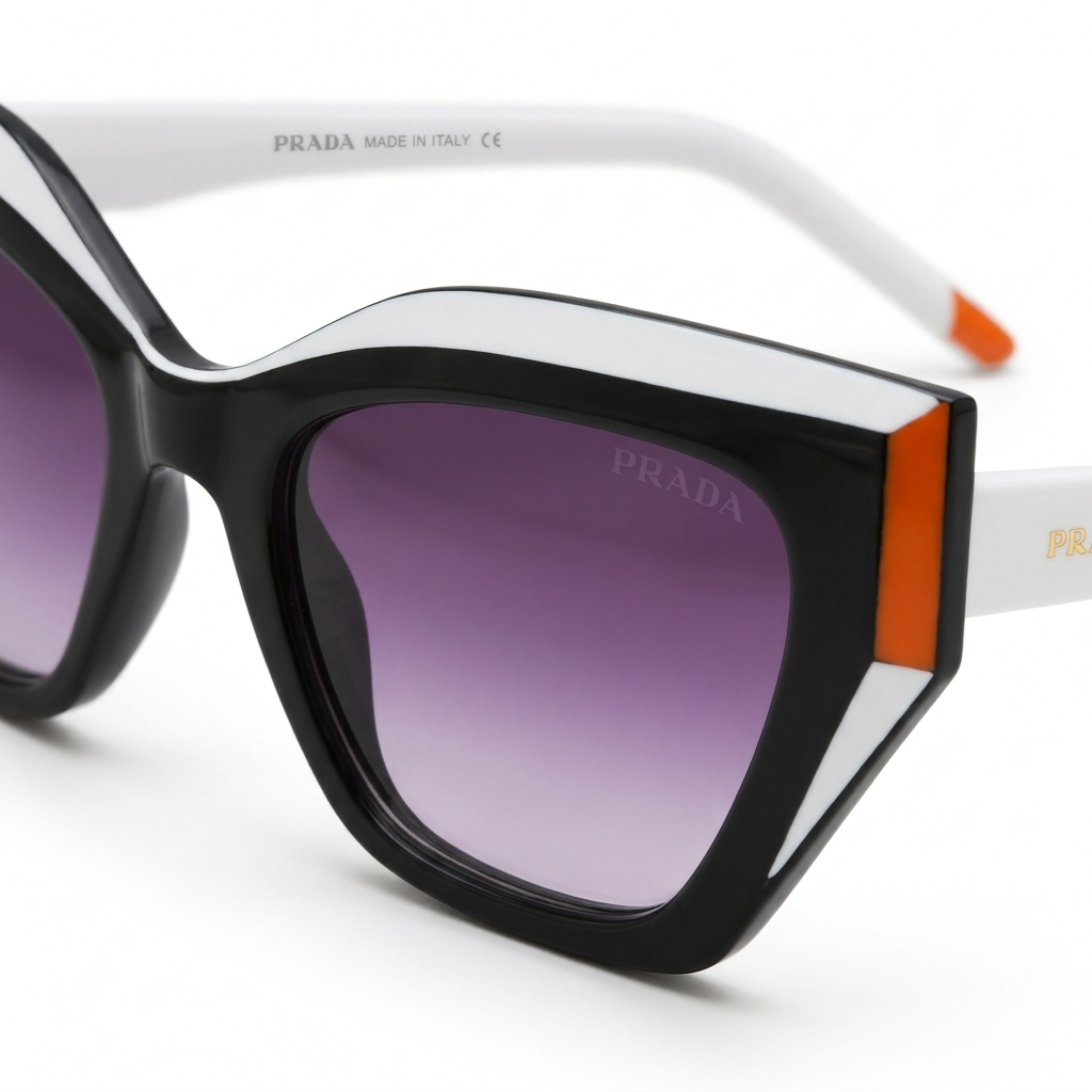 Retro Geometric Cat-Eye Sunglass
