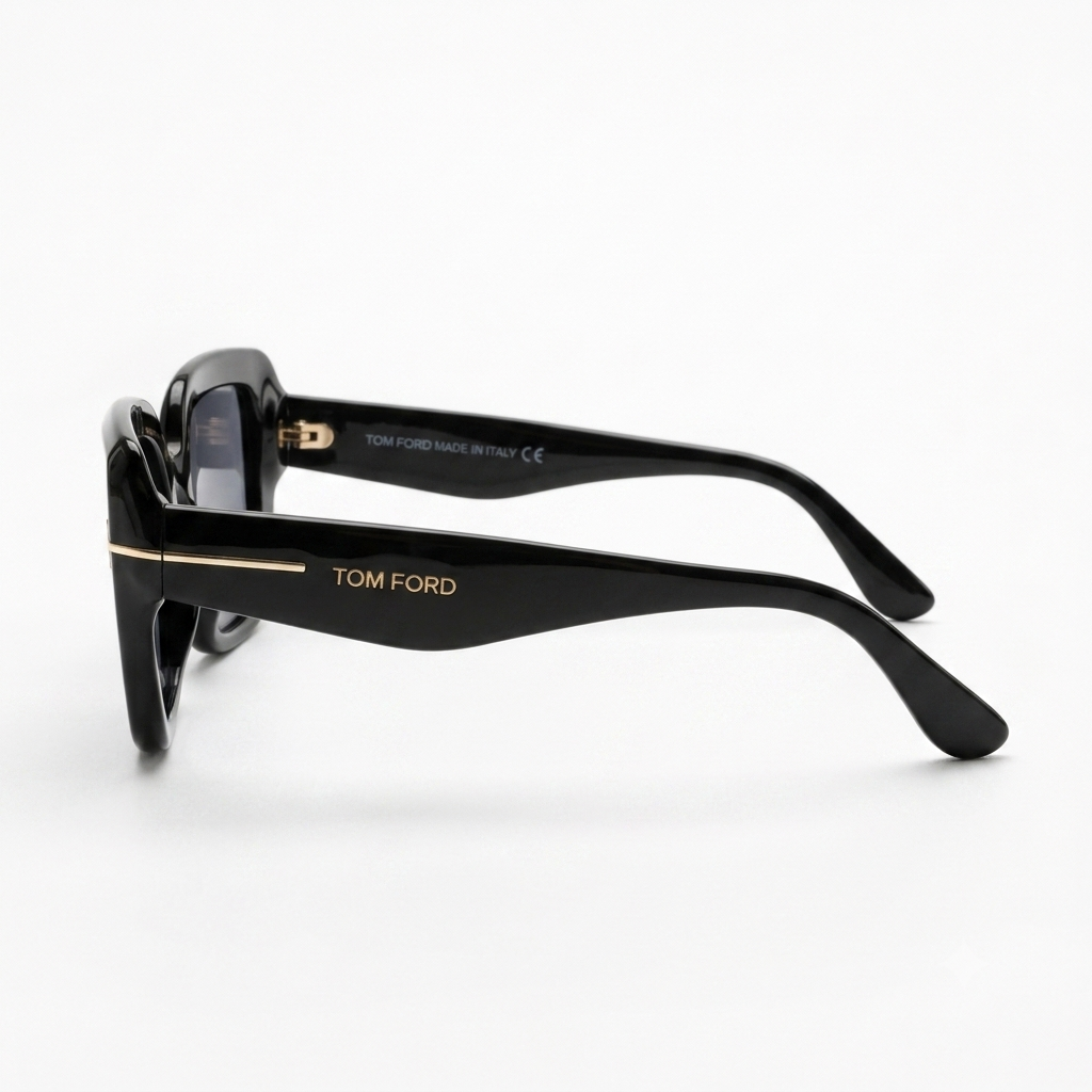Black Oversized Square Sunglass