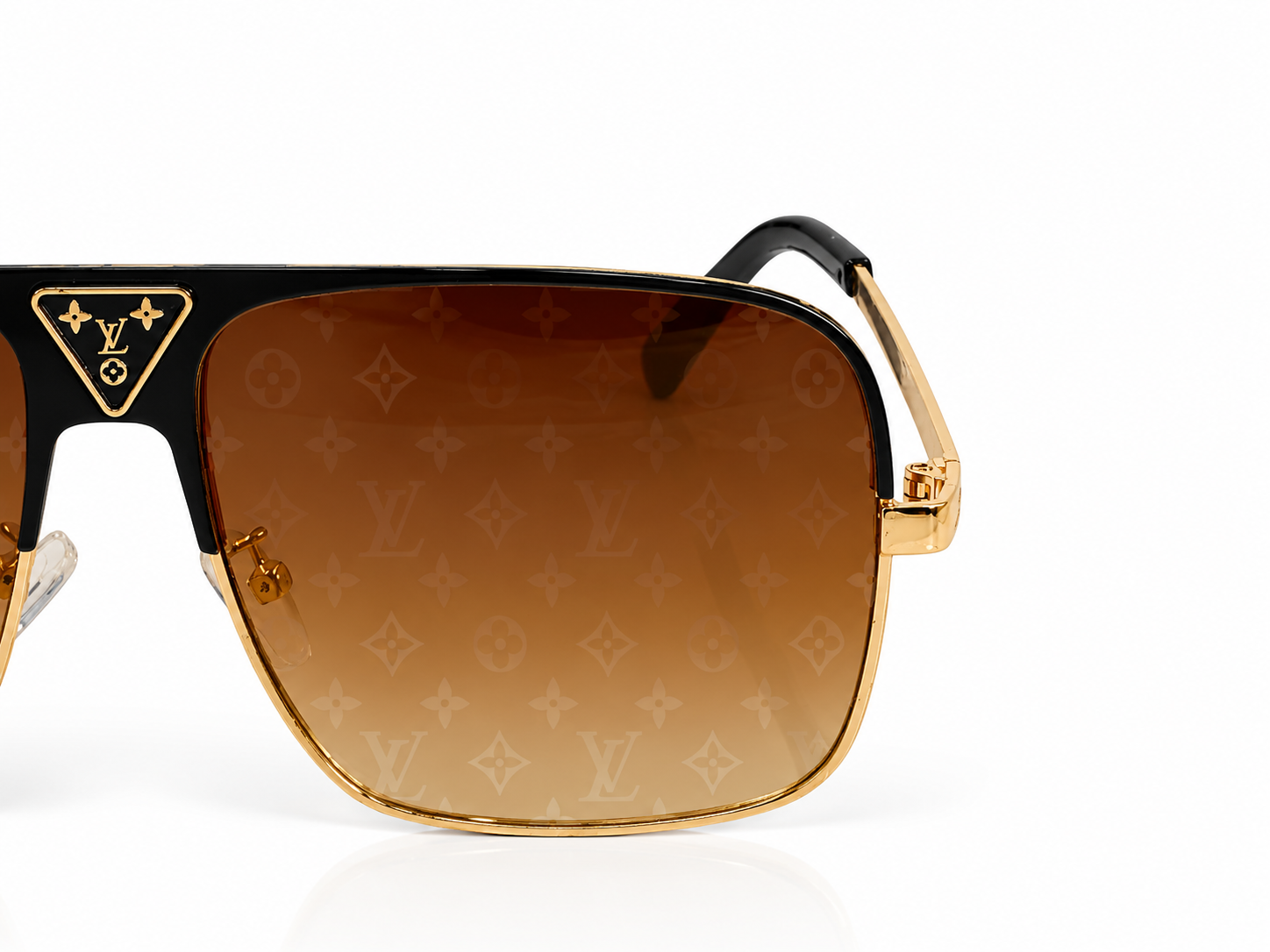 2076 Monogram Brown Gradient Aviator Sunglasses