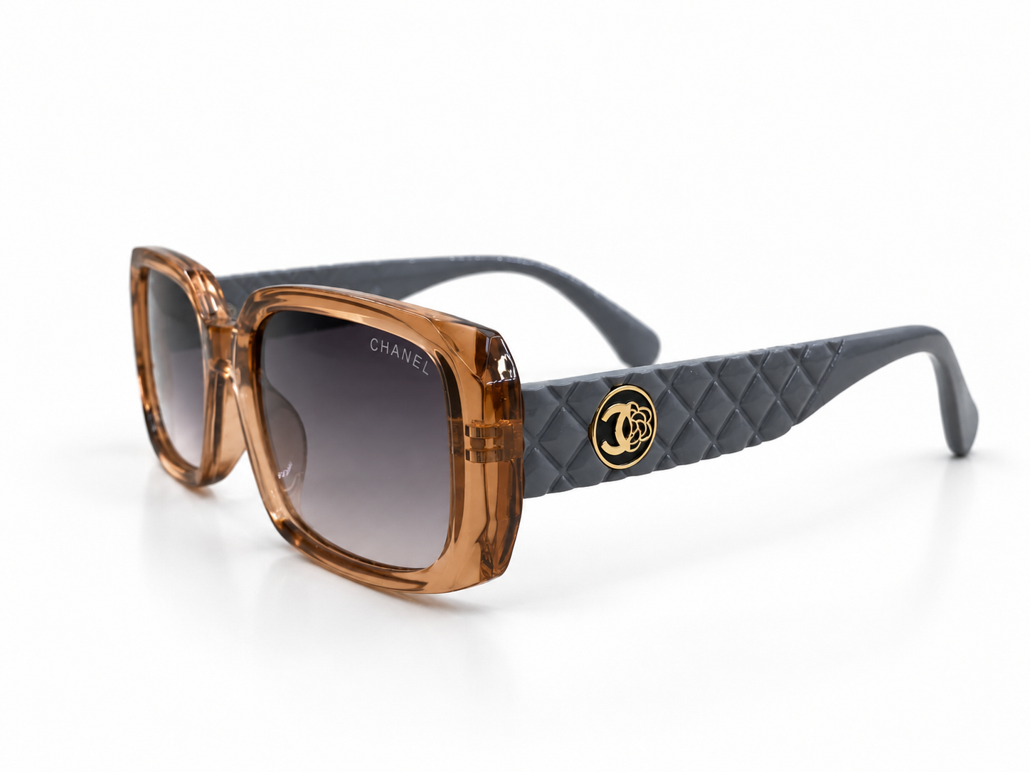 99060 Transparent Brown Gradient Lens Sunglasses