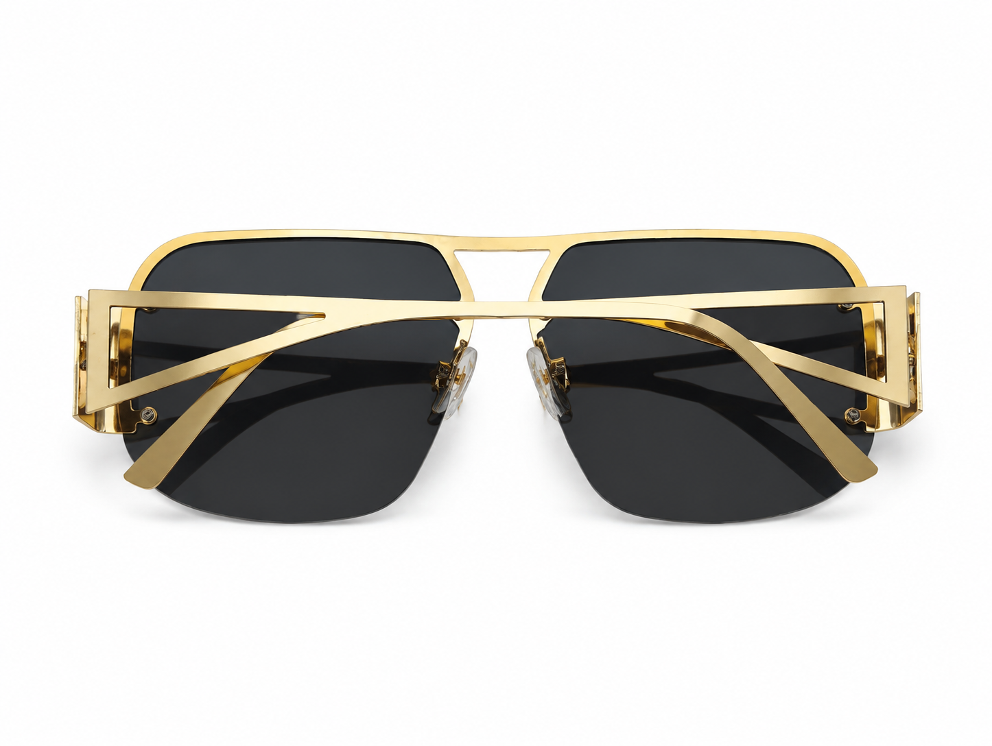 90226 Black & Gold Shield Sunglass